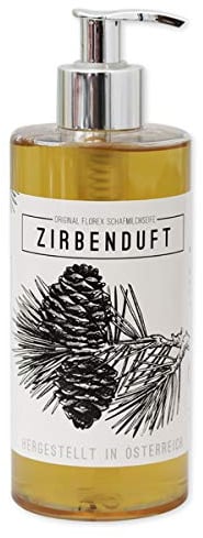 Flüssigseife mit Schafmilch, Zirbe, 400ml, von Florex