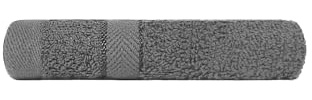 Brentfords Super Absorbent & Quick Drying 100% Cotton Bathroom Face Cloth – Premium Quality Face Towel - Luxury Single – Grey - 30 x 30cm