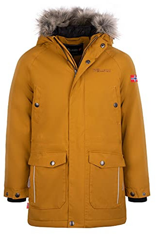 Trollkids Kids Nordkapp Jacket 116, Bronze/Blue