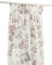LANDKING Gardine, Vorhang, Dekoschal mit Multifunktionsband, Blumen Rosen, Blickdicht, 140 x 255 cm, Landhaus, Romantik, Polyester, Farbe rosa