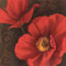 Feeling at home KUNSTDRUCK auf LEINWAND im SCHATTENFUGENRAHMEN Rouge Mohnblumen II Gray Jordan - Blumen quadrat Leinwandbilder im Holzrahmen cm_57_X_57