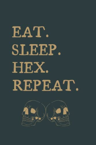 Eat Sleep Hex Repeat | Bullet Journal for Witches | Witchy Gift | Dot Grid Notebook
