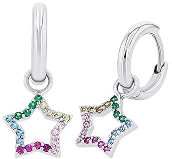 Prinzessin Lillifee Kinder Mädchen Schmuck Stern Silber Multicolor, Kommt in Schmuck Geschenk Box