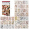 RISYPISY 50 Blatt Ephemera-Aufkleber für Scrapbooking, 1000+ Stück Vintage Washi Aufkleber Buch für Journaling Planer Collage-Karten Umschläge