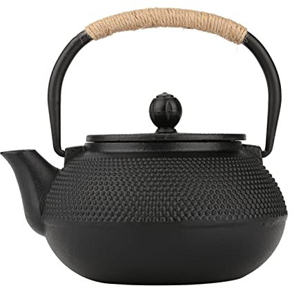 800ml Cast Iron Teapot,Japanese Cast Iron Teapot Large Capacity,Japanese Style Cast Iron Kettle Teapot Removable Infuser/Strainer Tea Pot Tea Kettle