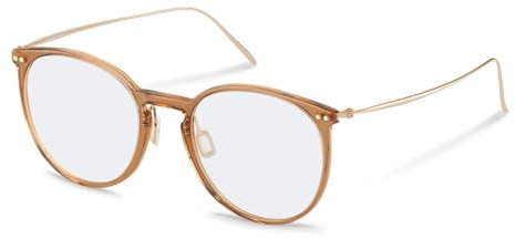 Rodenstock PANTOS Azetat Brillen in Light Brown, Gold für Damen, Brille mit Sehstärke, optional mit Sonnenbrillen tönung oder Blaulichtfilter (Modell R7135)
