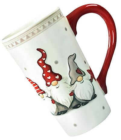 Cabilock GroßE Keramik Kaffeetasse Mit Weihnachtsmann Motiv HitzebestäNdige Weihnachtsbecher FüR Kaffee Tee Zuhause Und BüRo