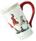 Cabilock Weihnachtsbecher Weihnachtsbecher Weihnachtsmann-café Keramikbecher Große Kapazität Kaffeetasse