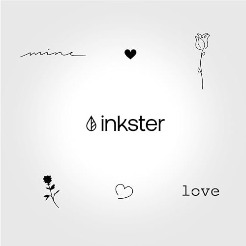 Inkster Tattoo - Crush Tattoo-Bundle | 6 Temporäre Tattoos mit EU-Kosmetikzertifizierung - das Original | wasserfest + vegan | revolutionäres 2-Wochen-Tattoo | Klebetattoos + Fake Tattoos