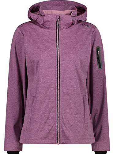 CMP Damen Leichte Softshell-melange-jacke für Damen mit Abnehmbarer Kapuze WOMAN JACKET ZIP HOOD