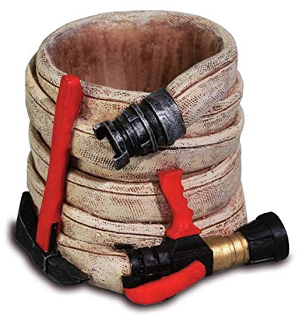 Isideco Stiftehalter Feuerwehr Aufgerollter Schlauch 12,5cm Beige Polyresin