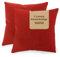 SONIT - Kissenbezug 50x50 cm - Sofa Kissen, Deko Kissenbezüge für Wohnzimmer und Schlafzimmer - 2er-Set - Made in Italy - Rot