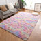 MARATIP Plüsch Teppich Rund, Große Größe Modernes Wohnzimmer, Kinder Mädchen, Weicher und Flauschiger für Schlafzimmer/Wohnzimmer/Kinderzimmer (Regenbogen, 200 x 300 cm)