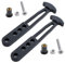 2 Pcs Boat Telescoping Ladder Strap, 4 Adjustable Mounting Holes for 2 Step 4 Step Ladder(L)