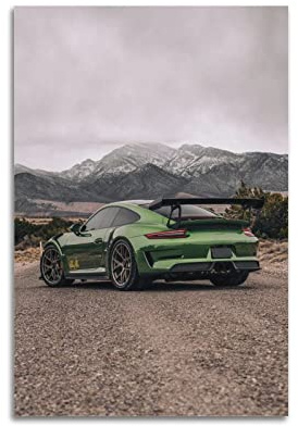 WELTS Sportwagen-Poster für Porsche 911 GT3 RS Supercar, dekoratives Gemälde, Leinwand, Wand- und Kunstbild, Familienzimmer, 30 x 45 cm
