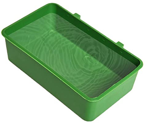 Luckxing pájaros para Jaula, Bañera Loro Gruesa para pájaros Interior, Bañera baño para Loros, bañera para pájaros para Loros pequeños, periquitos y Canarios, Accesorios
