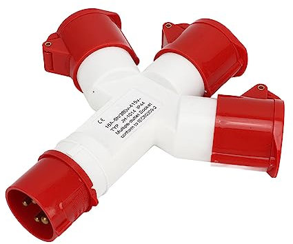 Enchufe Industrial Multifuncional 1 Entrada 3 Salidas 4 Pines 380-415V Enchufe Industrial Resistente Al Agua para Operación Comercial