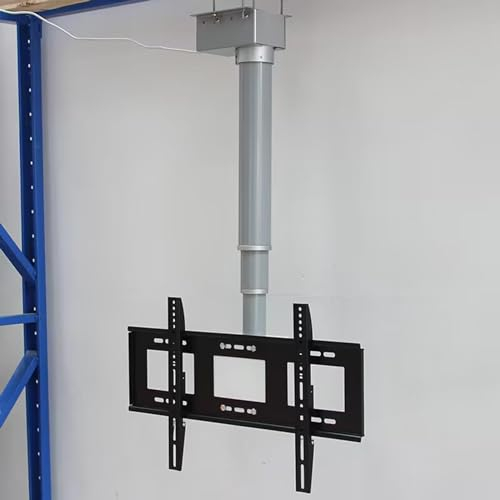 Elektrischer TV-Lift - Mit Fernbedienung Motorisiertem TV Ständer, Höhenverstellbarer Neigbarer TV Deckenhalterung, Für 26-70 Zoll Großbildfernseher, Zwei Installationsmethoden (Size : 60cm)