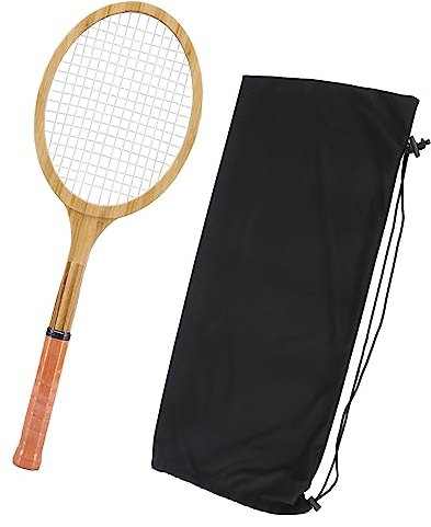 XHTLLO Tennisschläger, Kiefernholz Im Alter Von Holz, Retro Kollektion, Tennis, Vintage Dekor, Retro Dekoration, Tennisschläger für Erwachsene, für Gedenksammlung