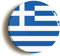 Greece Greek National Flag Fridge Magnet (Circular 2inch / 50mm Diameter)
