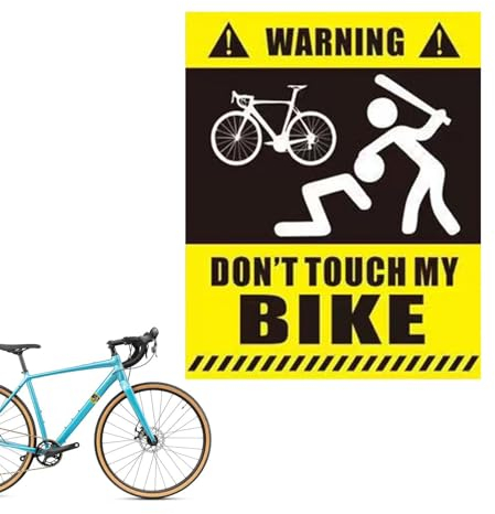 Berühren Sie Nicht Mein Fahrrad, Warnaufkleber für Fahrrad | Wasserfeste Fahrradaufkleber,Motorrad-Aufkleber „Don't Touch My Bike“, Autoaufkleber, Laptop-Fensteraufkleber