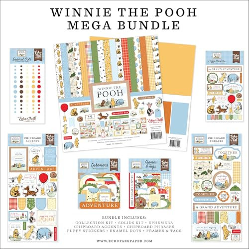 Echo Park Mega Bundle Collection Kit 30,5 x 30,5 cm - Winnie Puuh