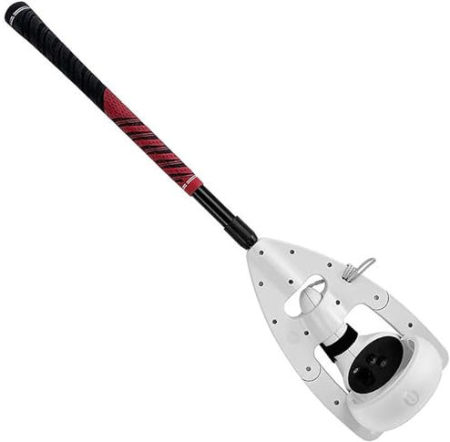 Generic VR-Golfschläger-Griff, verbessert immersives VR-Gaming mit realistischem Gefühl, kompatibel mit Oculus Quest 2, Weiß