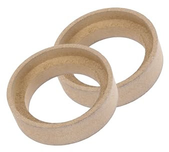Partuto 2Pcs Car Speaker Spacer Ring 50mm ID for 1.2 Inch Speakers Replacement