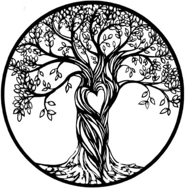 ACESOME Tree of Life Wall Art, Metal Artwork For Wall, Large Family Tree Wall Art For Indoor/Outdoor，Wall Sculpture Hanging Sign For Garden, Living Room, Bedroom, Hallway And Stairs (40 cm)