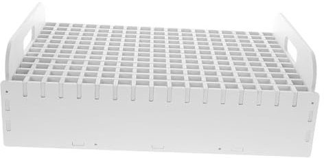 Lurrose Marker Organizer Multifunctional Pen Holder 204 Holes for Desk and Classroom Art Marker Storage Rack Wooden Construction for Office Stationery Storage