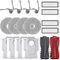 Geoviizon Accessori di ricambio per Roborock Qrevo Curv/Qrevo Curve/Qrevo Edge Robot Aspirapolvere,1 Spazzola Principale, 4 Filtri HEPA, 4 Panni, 4 Sacchetti, 4 Spazzole Laterali
