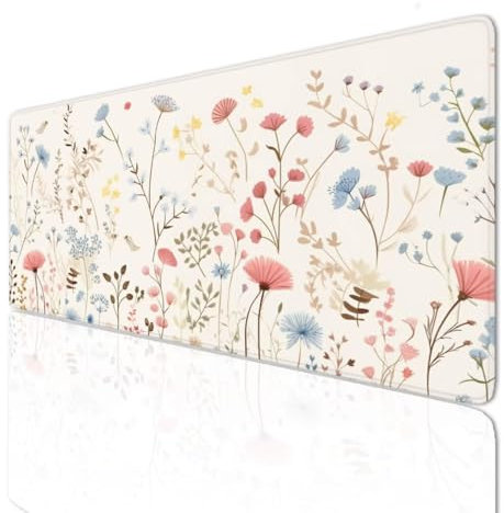 Tapis de Souris XXL Gamer 140x70x0.4cmTapis Souris Garden Tapis Gaming Grand Tapis de Bureau Base en Caoutchouc Antidérapante, sous Main Bureau à Bords Cousus pour Gamer, Ordinateur, PC, Bureau 3-345