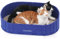 FUKUMARU Kratzbrett für Katzen, 61 cm Kratzpappe in Sofa-Form, Umkehrbares Katzenbett, runde Kratzpads aus hochwertiger Filz und Karton, Blau