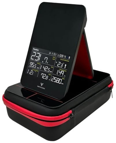 Voice Caddie SC4 Pro Portable Golf Launch Monitor with Official Launch Monitor/Radar Case, Swing Analysis, 3D Simulator Included, Indoor and Outdoor Use