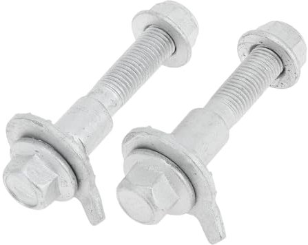 HEROFFIX Kit Bullone Camber di Sospensione Bullone Eccentrico 0.59 35CrMoA Tono Argento 1 Coppia con 1 Guarnizione