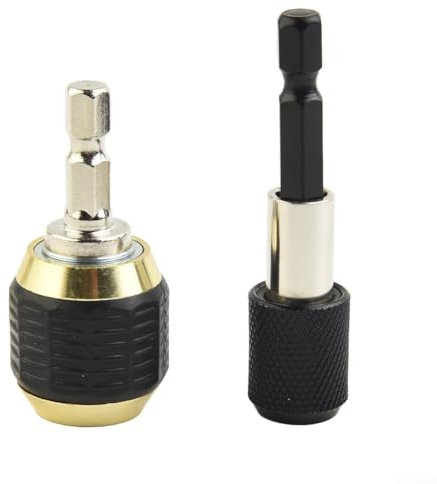 2pcs Hex Shank Quick Coupling Adapters for Electric Drills and Accessories