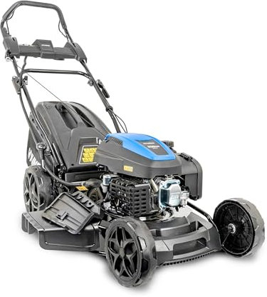 Hyundai 20’’ / 51cm Black Edition Self-Propelled Petrol Lawnmower, Electric Start, 200cc, 4-in-1 Mulch, 60L Collect, Side and Rear Discharge