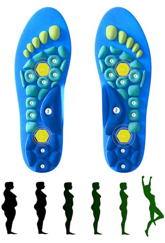 Akupressur Magnetische Einlegesohlen, 1 Paar Akupressur Einlegesohlen Herrn Damen, Magnetische Massage Gel Einlegesohlen Bogen Unterstützung, Relieve Müdigkeit Schmerzen 40-43