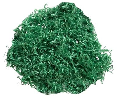 20g Dark Green Shredded Tissue Paper for Hampers, Soft to The Touch, Ideal Hamper Filling, Christmas and Gift Packaging Filler