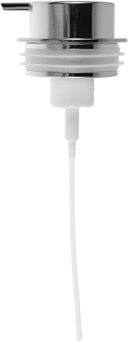 CIYODO Cabezal Bomba Espuma Plástico Abs Plata Recambio Dispensador Espuma para Gel Jabón y Limpiador Facial Dosificador Preciso para Baño y Viaje