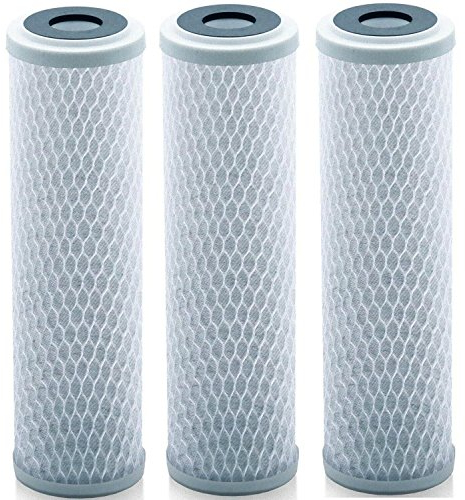 Lake Industries Universal 25,4 cm Carbon Block Wasserfilter Kartusche – CTO Wasser Luftreiniger Filter, Aktivkohle (NSF 42 Zertifiziert) weiß