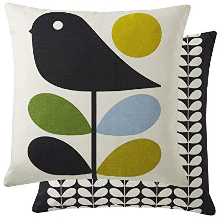 Ashley Wilde Orla Kiely Early Bird Cushion - Duckegg/Olive