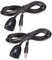 sourcing map Infrared Receiver Extender Cable 3.5mm 3.3-5.5v Jack 4.9 Feet Long 26-39ft Receiving Distance Black Head for IR 2pcs
