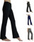 HeTaiDa Damen Jogginghose, schnell trocknende Sporthose mit versteckten Taschen, mittlhohe Taille stilvolle freizeitliche Yogahose für Fitness, Outdoor-Sport und als Alltagskleidung (Black, L)