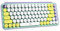 Logitech POP Keys Mechanische kabellose Tastatur mit anpassbaren Emoji-Tasten, US QWERTY-Layout - Grün/Lila
