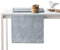 AmeliaHome Tischläufer 30x80 cm Lotuseffekt Wasserabweisend Schlangenhautmuster Silber Vesta