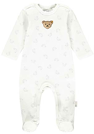 Steiff Unisex Baby Strampler GOTS Nachthemd, Gray Dawn, 062