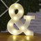 Tiardey Brief Lichter LED Symbol Form, Alphabet Kunststoff Festzelt Tischlampen, Leuchten Wörter, Geburtstag Hochzeit Party Everyday Home Wandbehang Dekor- &