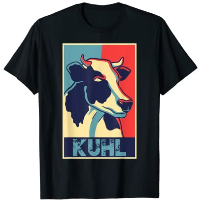 Lustiges Kuh, Kuhl wie Kühe, mit Sonnenbrille Bauer Landwirt T-Shirt