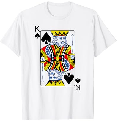 Spielkarte King Of Spades TShirt I Pik König T-Shirt